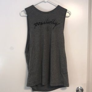 Lululemon Gray Positivity Sports Tanktop